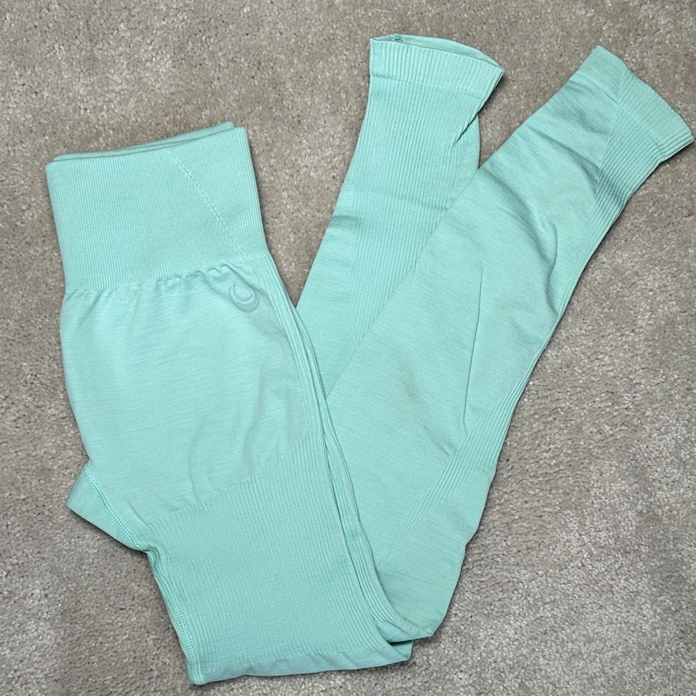 Lazuli Label Mint/Ice Turquoise Seamless Leggings